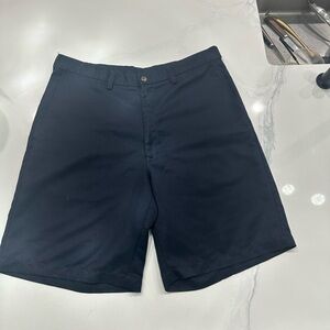 Haggar Black Flat Front Shorts Classic Design